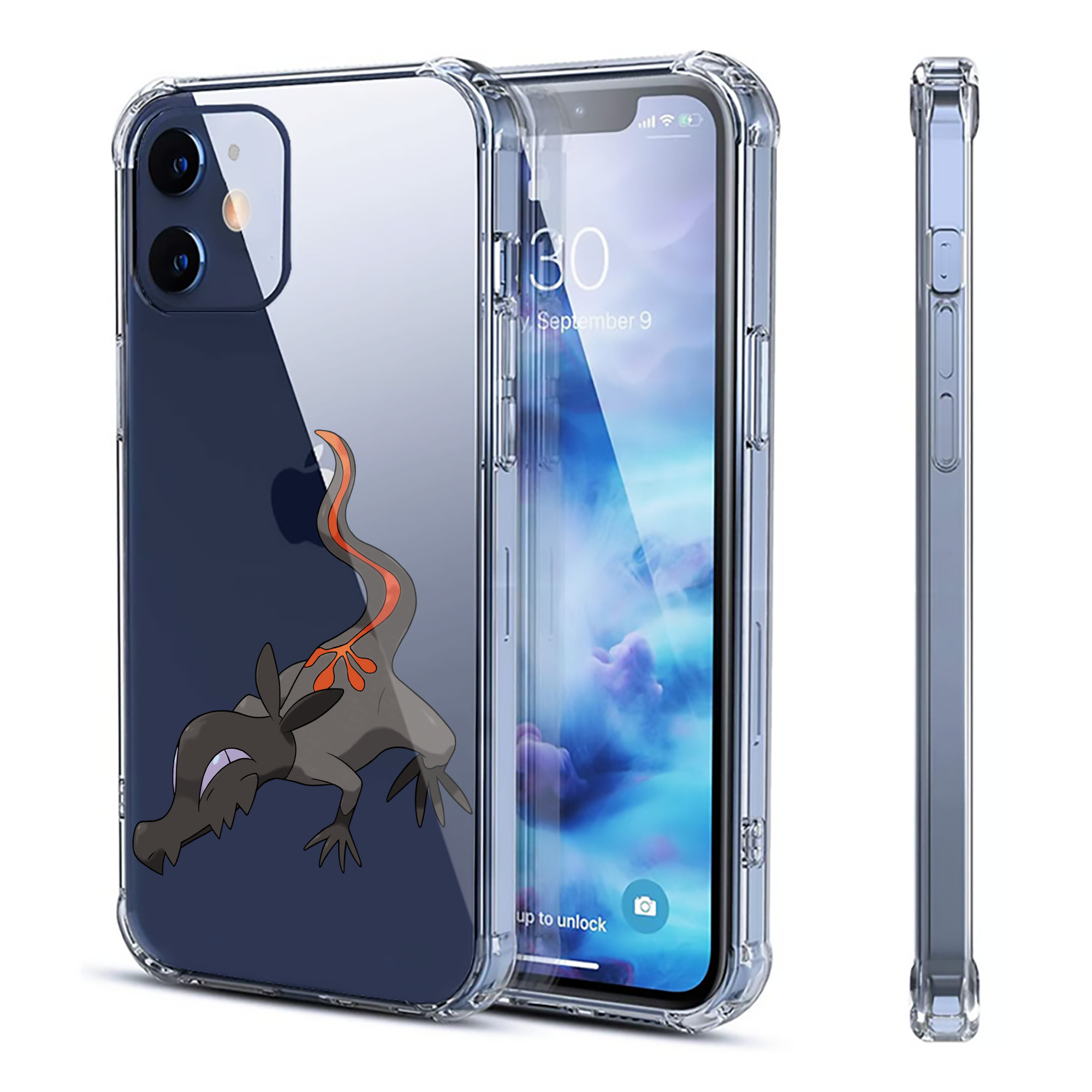 （画像用） ポケットモンスター Pokémon 【iPhone 12シリーズ対応】透明スマホケース（クリアソフトケース）